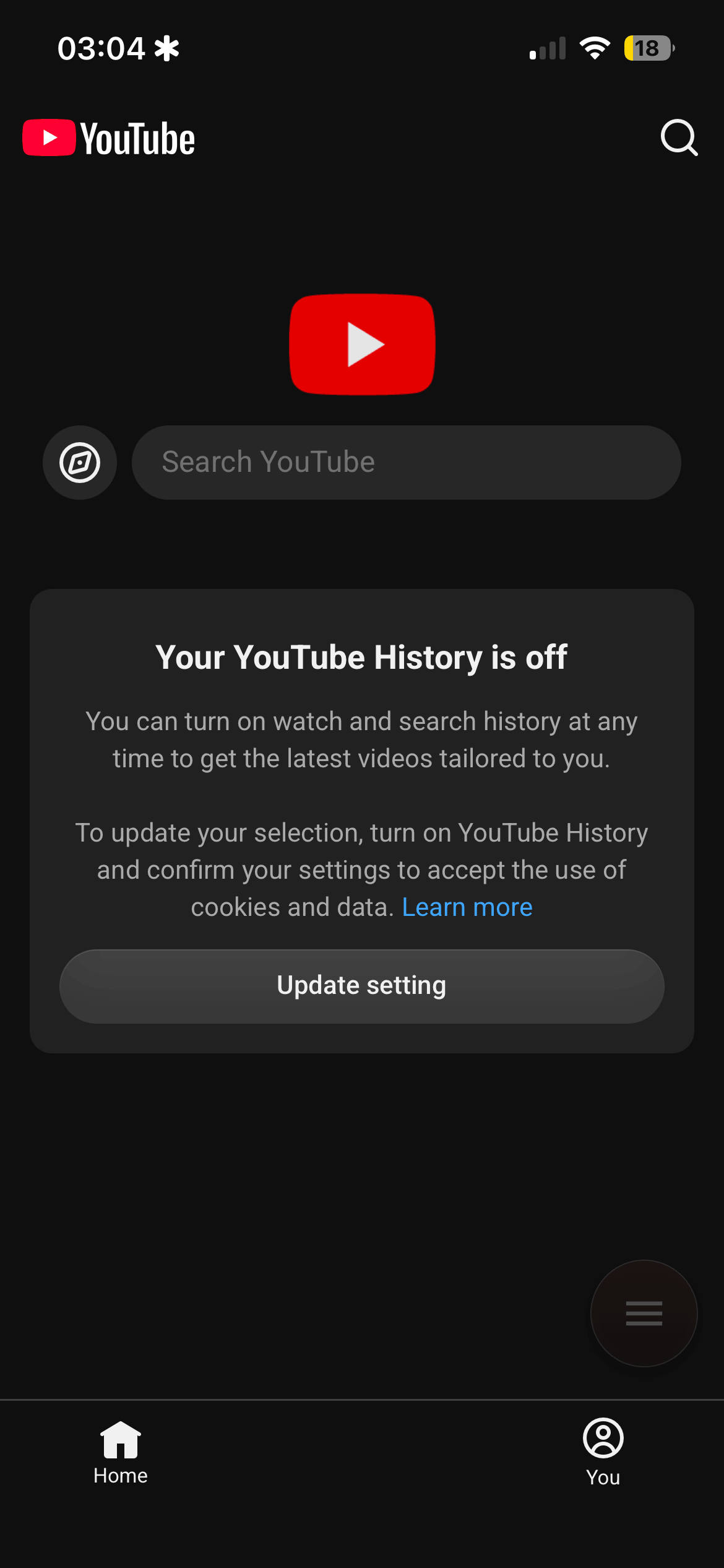 WallHabit distraction-free YouTube on iOS with the Shorts tab completely hidden